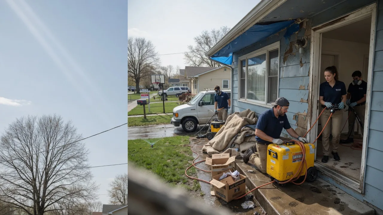 Basement Flood Cleanup in Genoa, IL near me